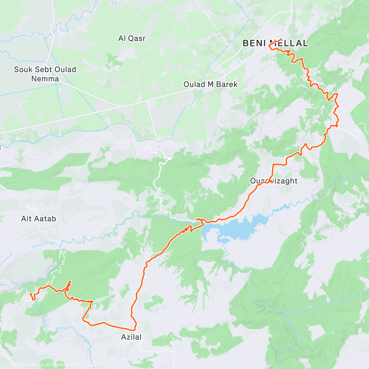 Map of the activity, Morocco J3