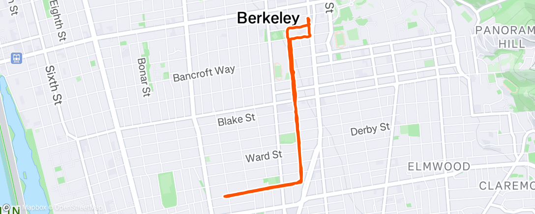 Map of the activity, Afternoon Ride