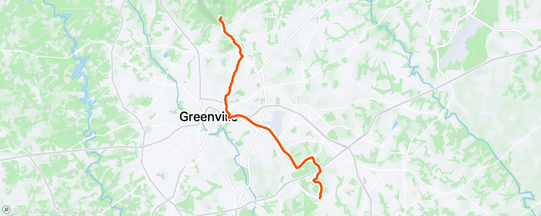 Map of the activity, Ride in