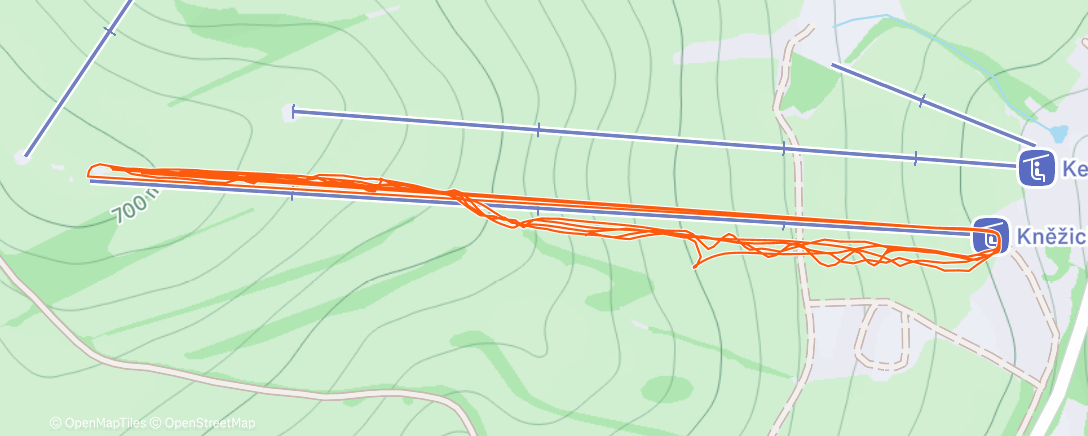Map of the activity, Morning Alpine Ski