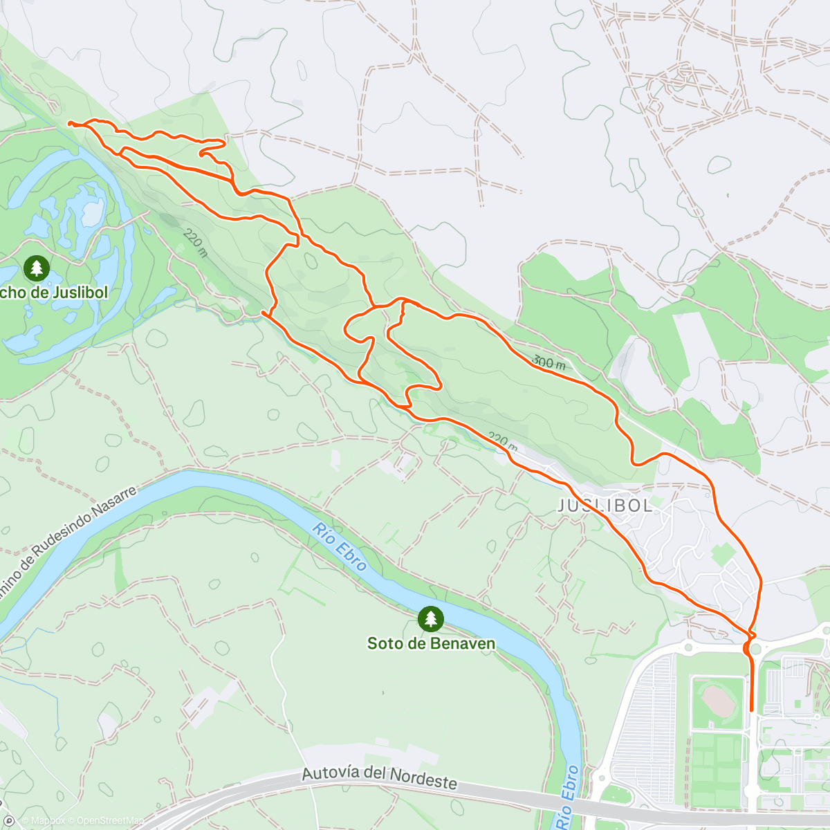 Map of the activity, Enduro