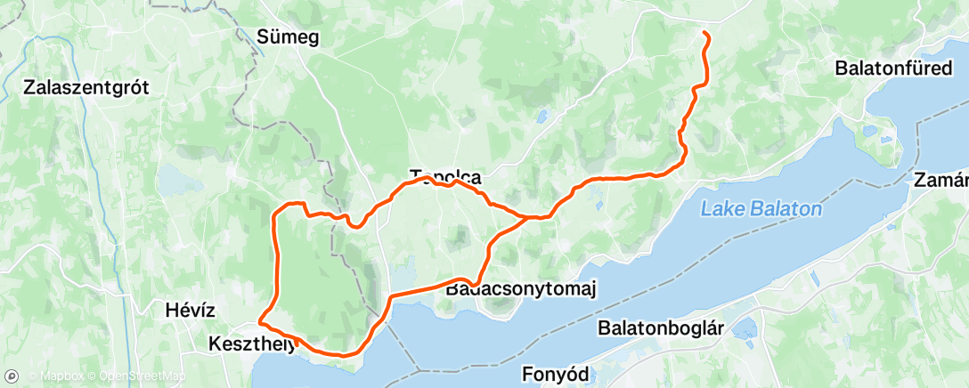 Map of the activity, Morning Ride