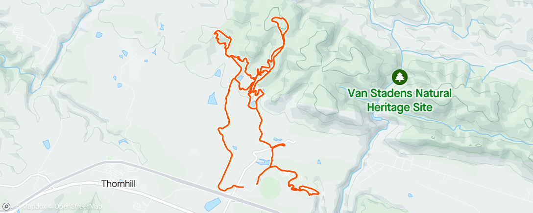 Map of the activity, Morning E Ride