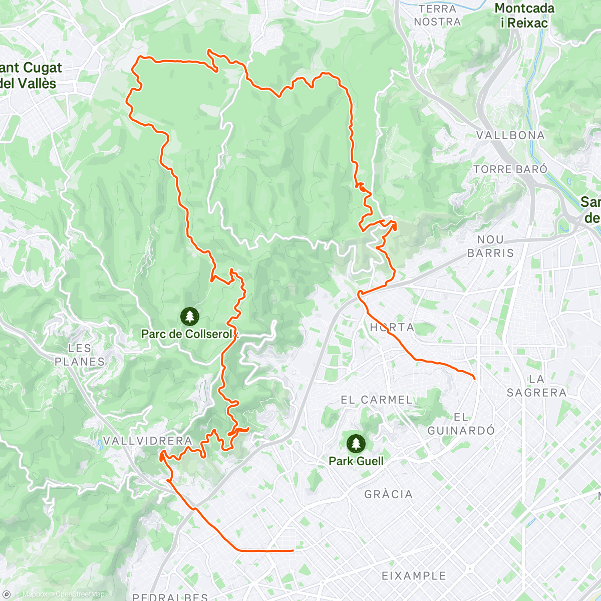 Map of the activity, Early commute