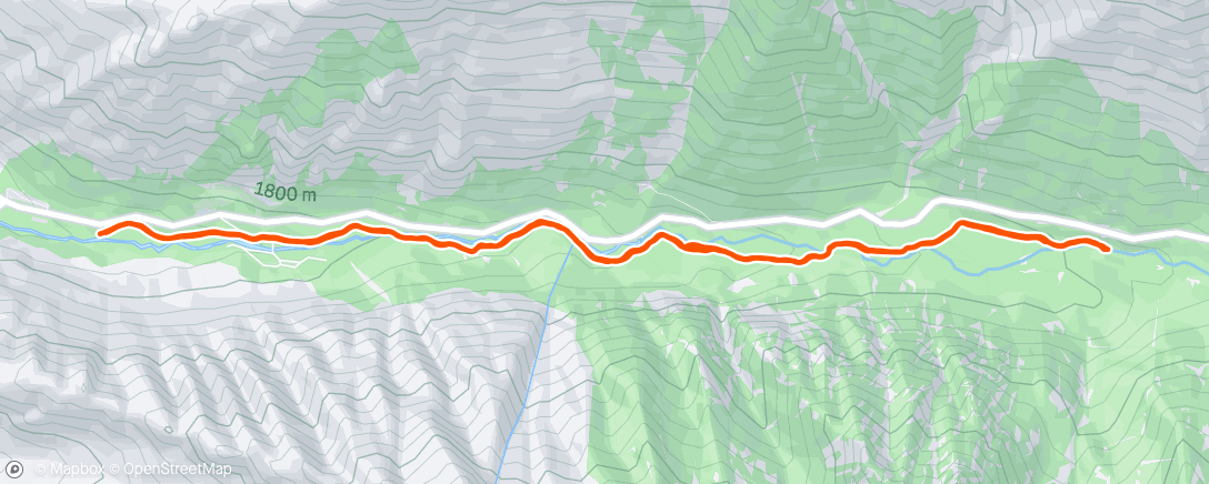 Map of the activity, Evening Trail Run