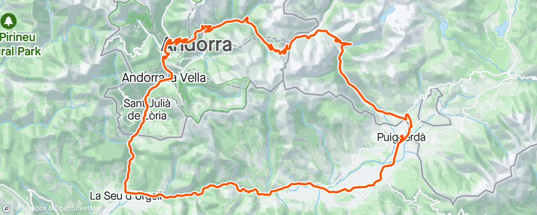 Karte der Aktivität „Bicicleta a la hora del almuerzo”