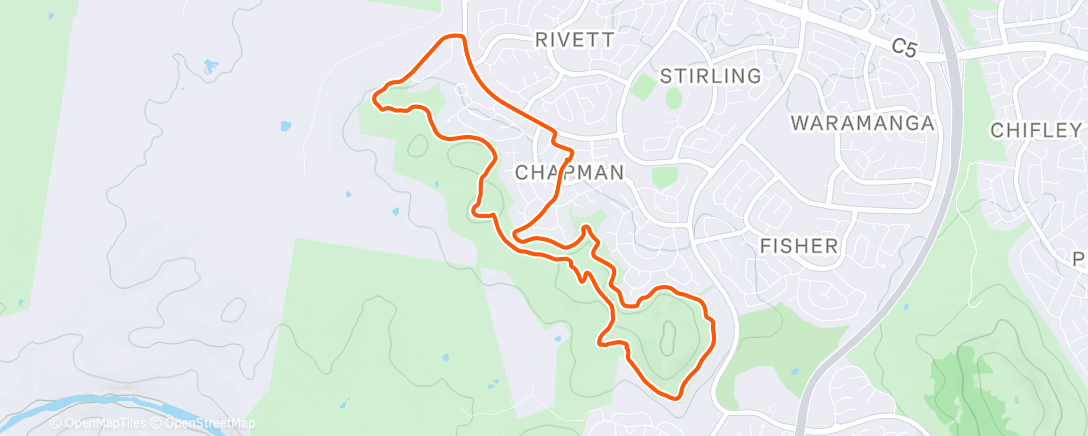 Map of the activity, Morning Mountain Bike Ride