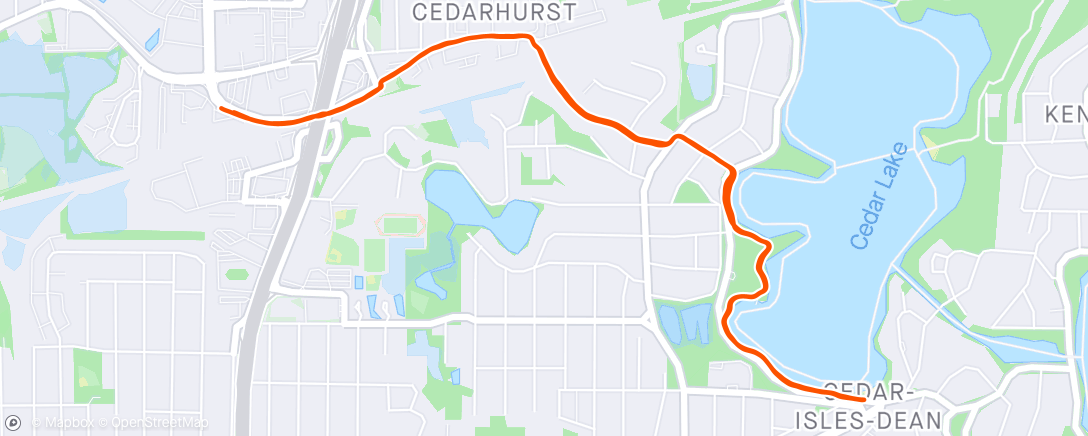 Map of the activity, Group Run that went better and better as I ran in Minneapolis, Minnesota ⛅