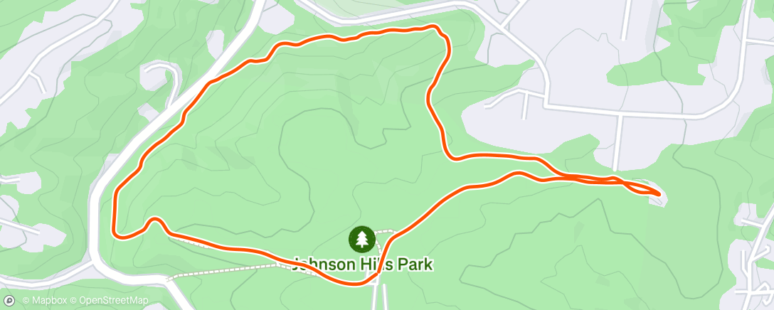 Map of the activity, Lunch Hike