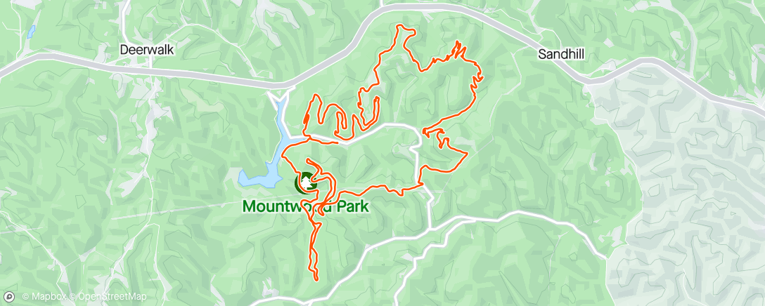 Map of the activity, Mountwood MTB XC Race, WVMBA Series #2
