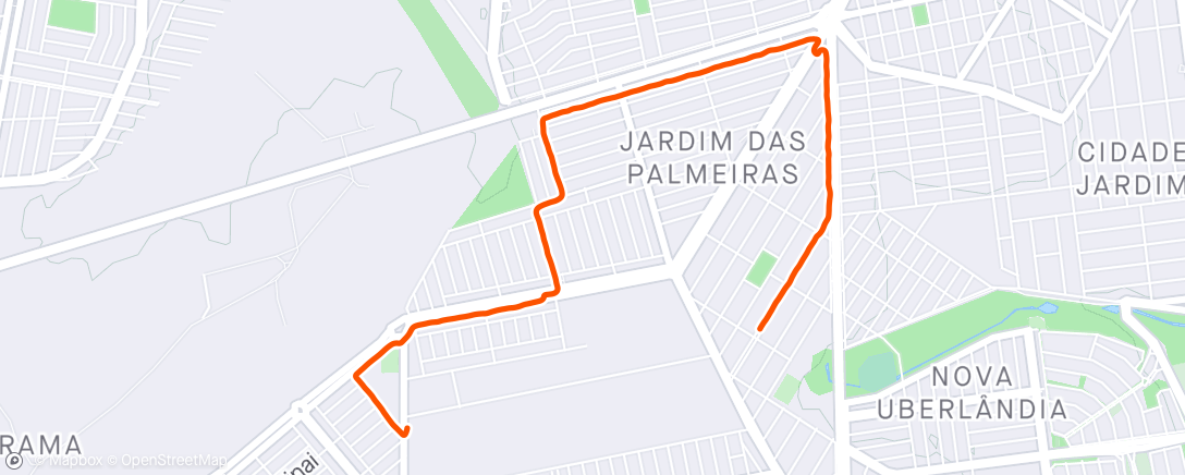 Map of the activity, Corrida leve 🏃🏻‍♂️