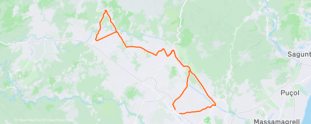 Карта физической активности (Bicicleta por la mañana)