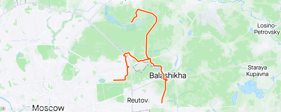 Map of the activity, На Торфянку