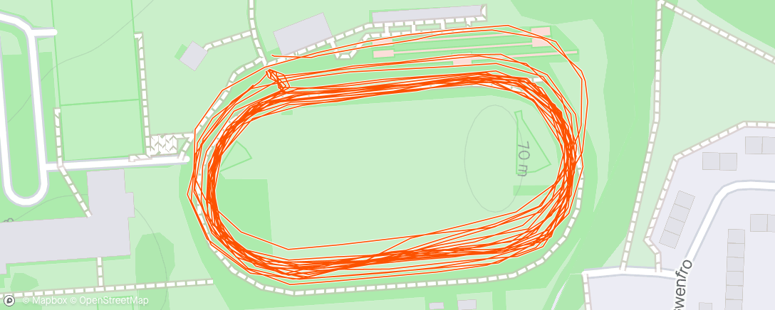 Map of the activity, WTC track