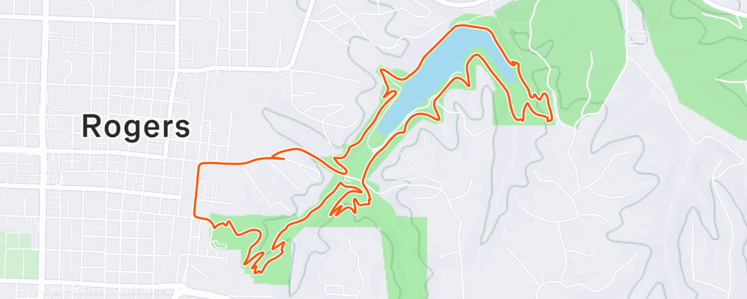 Map of the activity, Lunch Ride