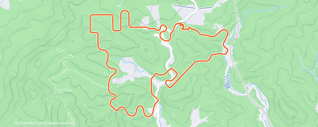 Map of the activity, MyWhoosh - Hikari Hills