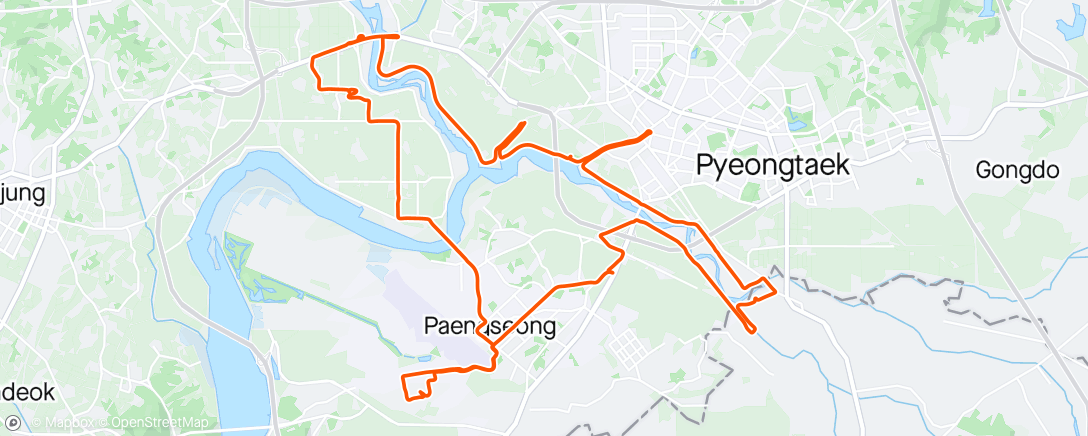 Mappa dell'attività 28.68mi Road Cycling