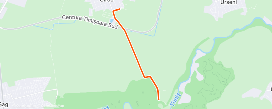 Map of the activity, Afternoon Ride