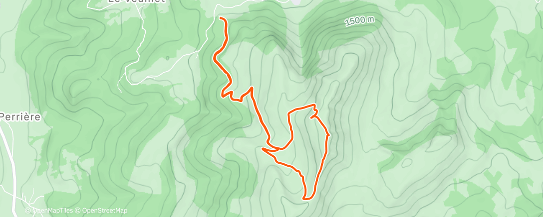Map of the activity, Afternoon Ride