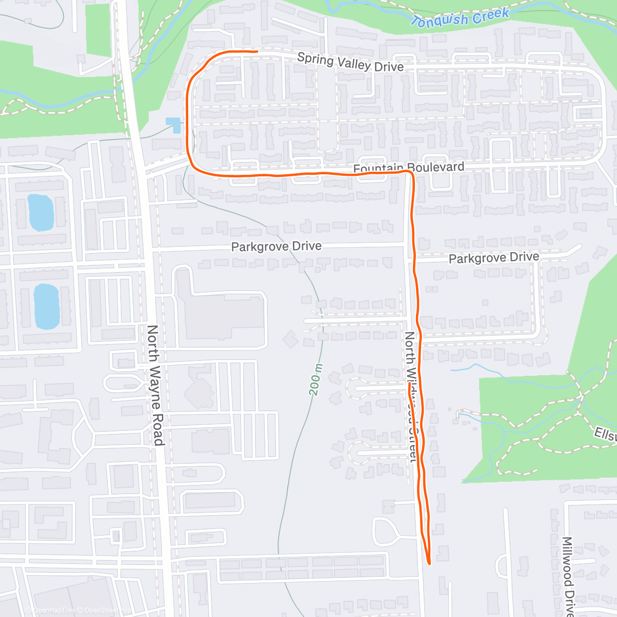 Map of the activity, Had to get outside today!