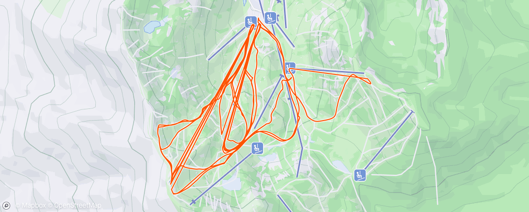 Map of the activity, Morning Alpine Ski