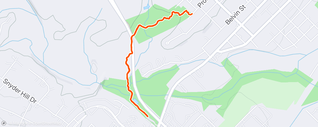 Map of the activity, Afternoon Walk