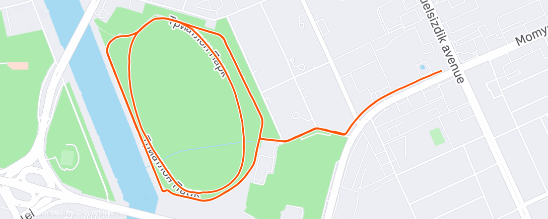 Map of the activity, Lunch Run