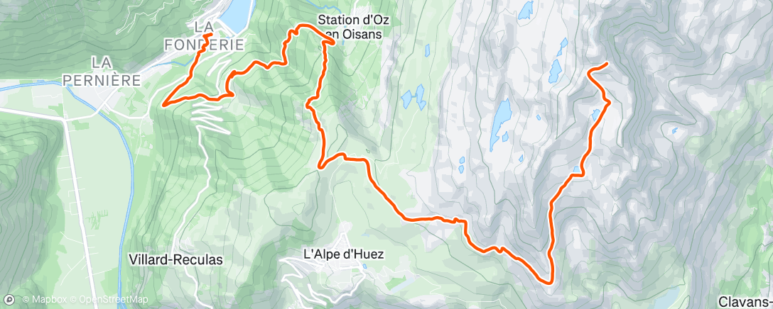 Map of the activity, Sortie en VTT électrique le midi