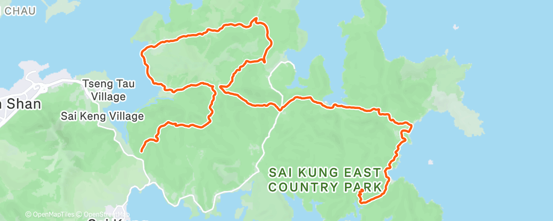 Map of the activity, Morning Trail Run