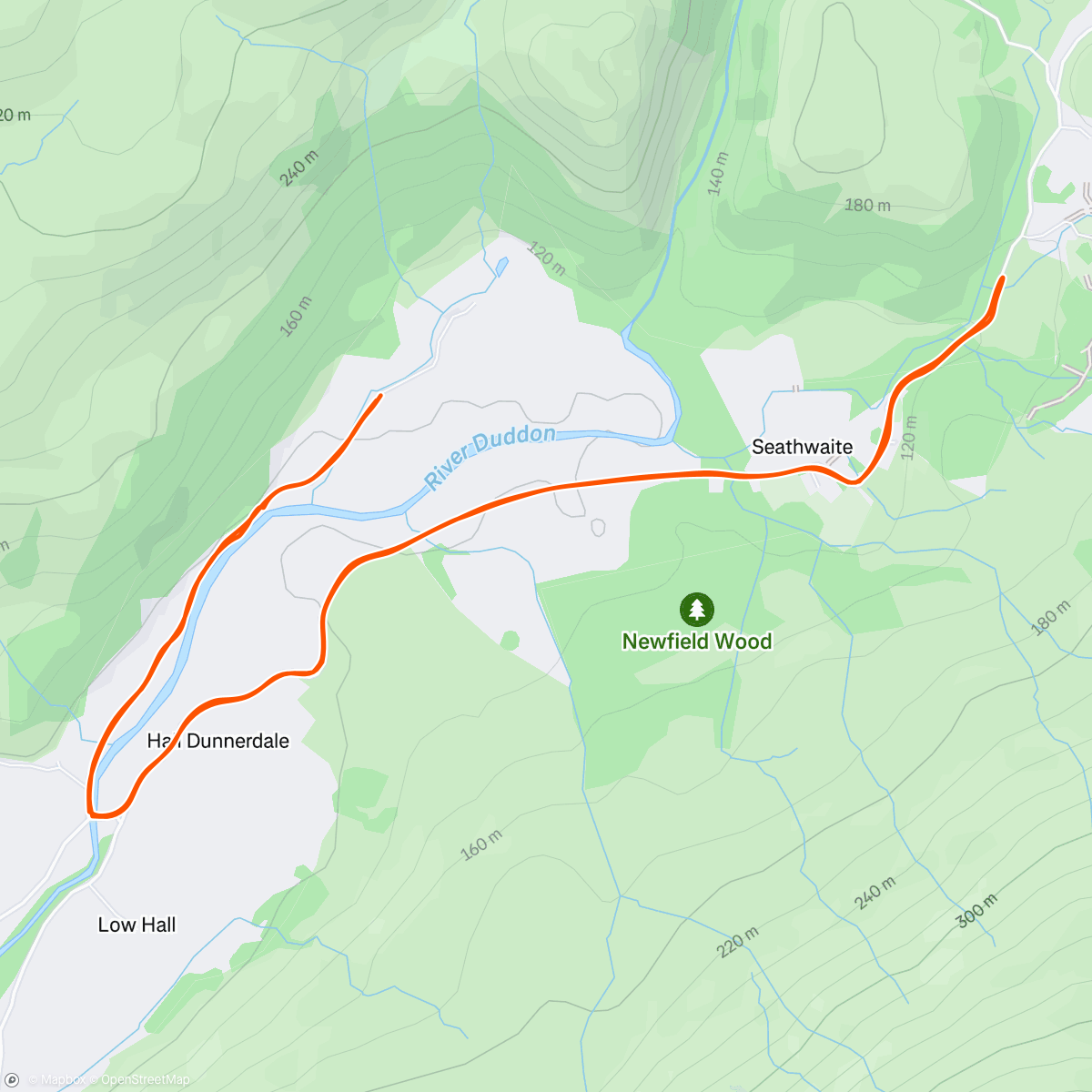 Map of the activity, Morning Run