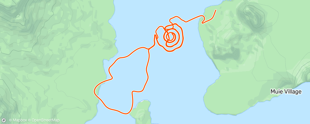 Map of the activity, Zwift - Steady State 12min in Watopia