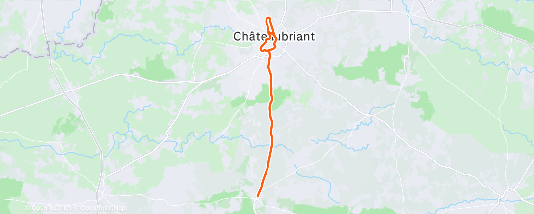 Map of the activity, Sortie vélo le matin