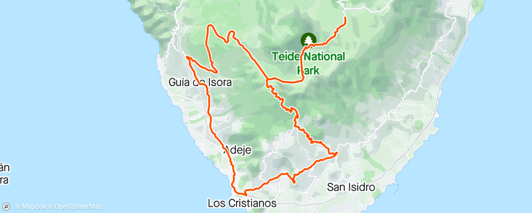 Map of the activity, Teide #3