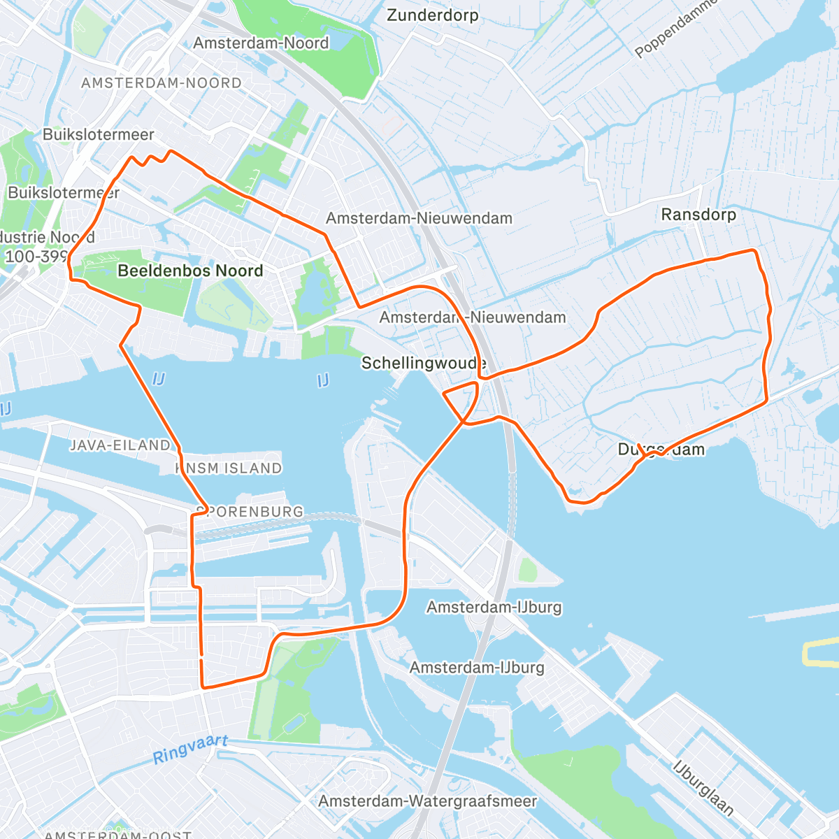Map of the activity, Kerstconcert Durgerdam