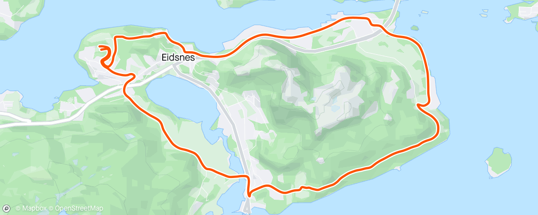 Mapa da atividade, Night Run - 48/2024. Kvasneset.