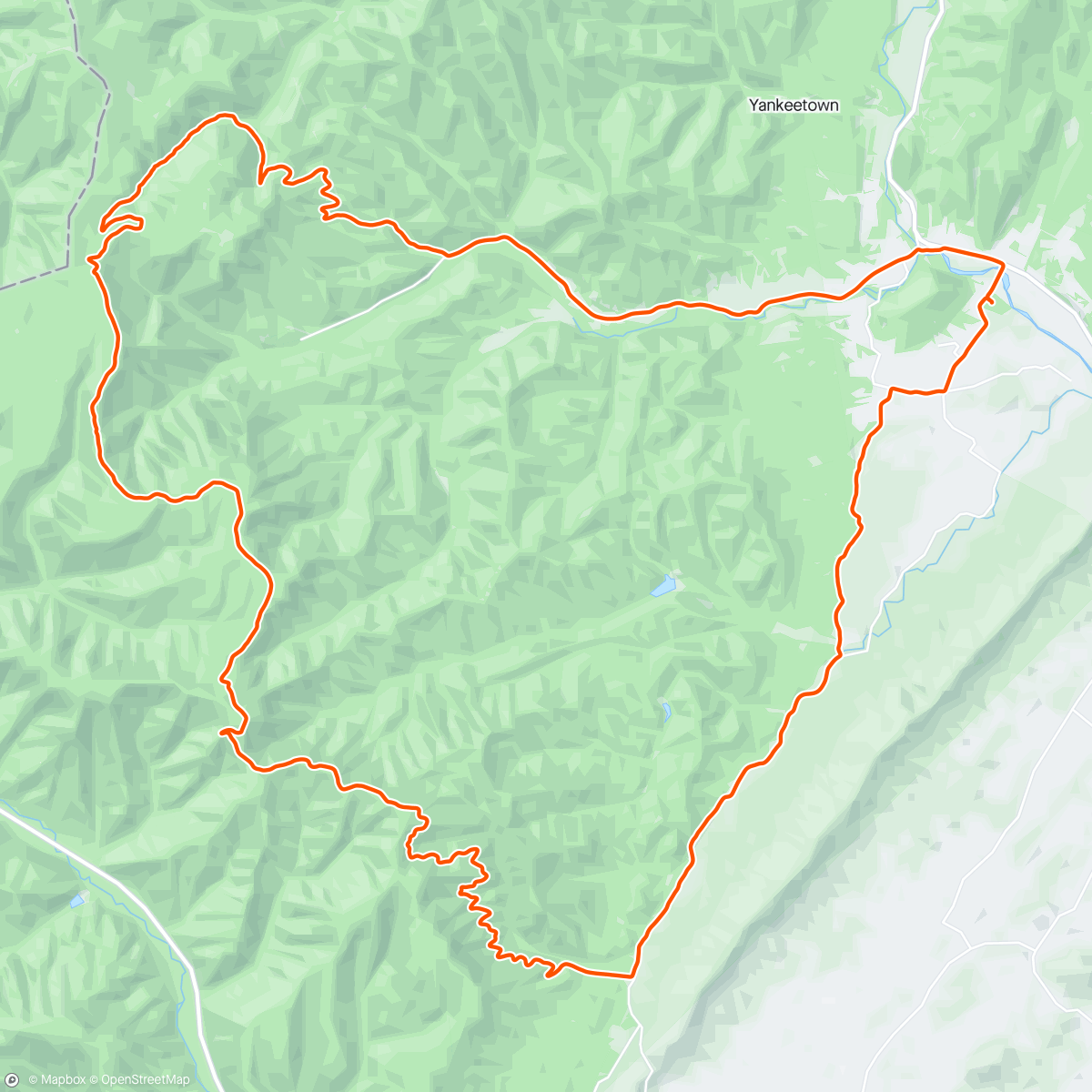 Map of the activity, BIDciclistas Gravel Camp Day 1 - Fulks Run Loop