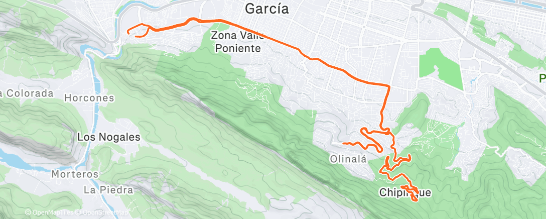Map of the activity, Rapidito Olí 😎