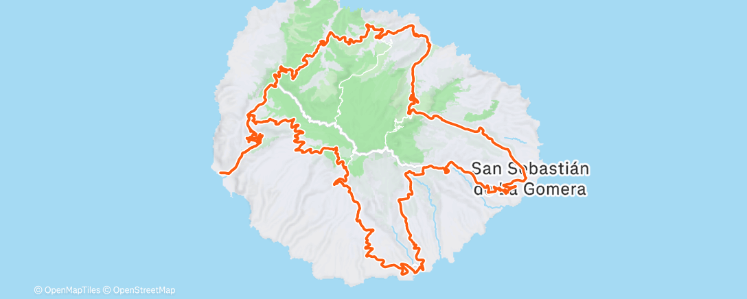 Map of the activity, Gomera Loop