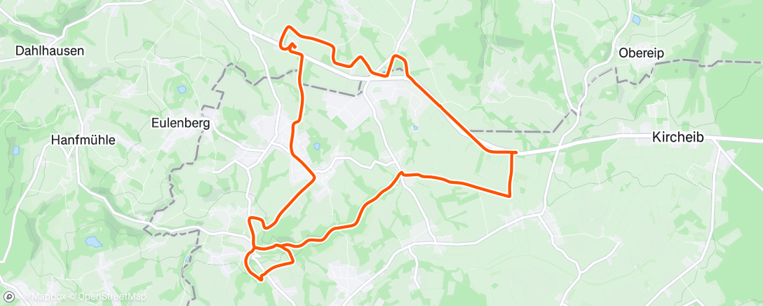 Map of the activity, Abendradfahrt