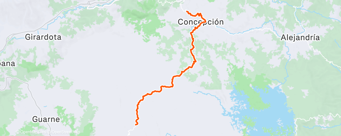Map of the activity, Morning Ride