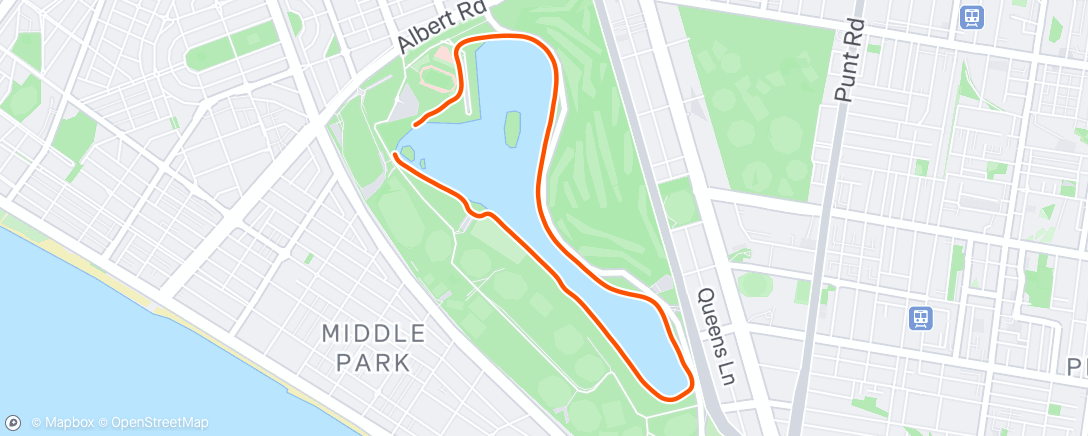 Map of the activity, Morning Walk