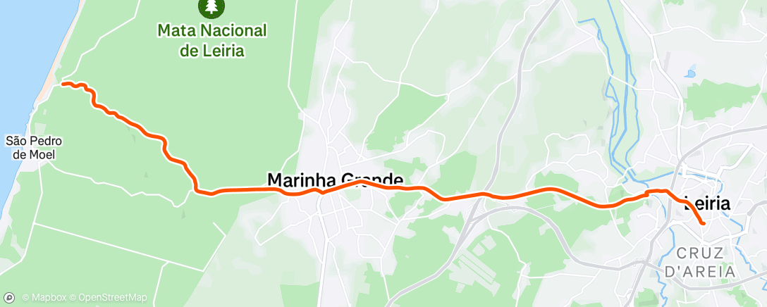 Map of the activity, Afternoon Ride