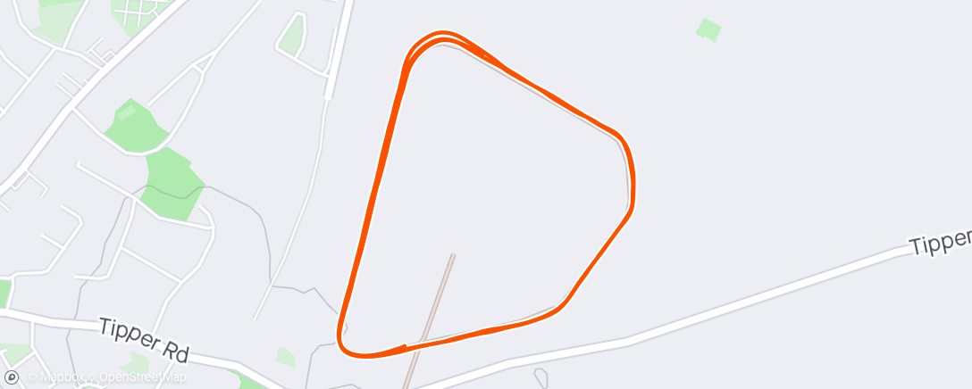 Map of the activity, Naas Parkrun - Got too excited at the start 🙈 didn’t have a good warm up. Got lost finding the start.