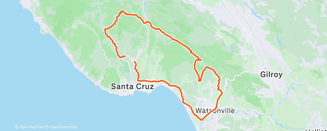 Map of the activity, Group Ride!