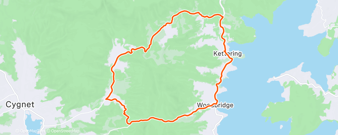 Map of the activity, Morning Gravel Ride