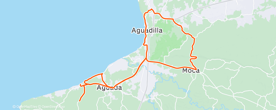 Map of the activity, Morning Ride