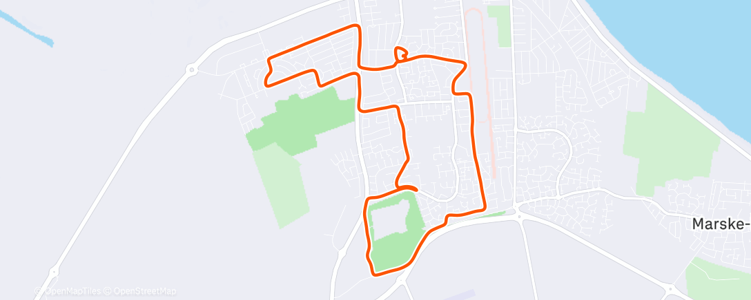 Map of the activity, Morning Run