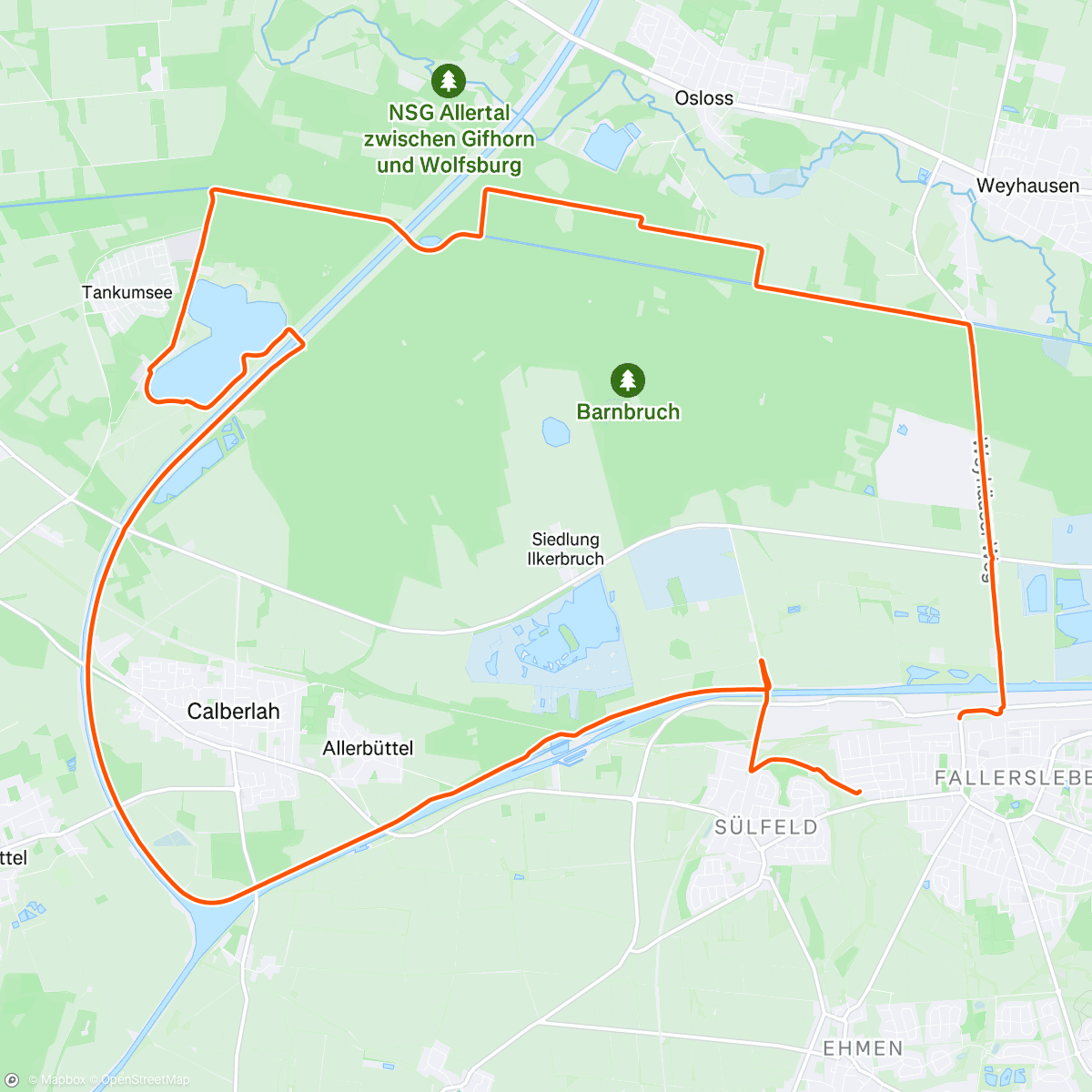 Map of the activity, Sonntags Gravelchen ☀️