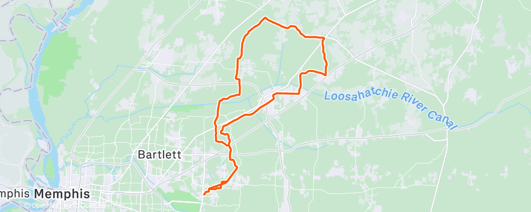 Map of the activity, Winter ❄️ Trinity 🚲 💨