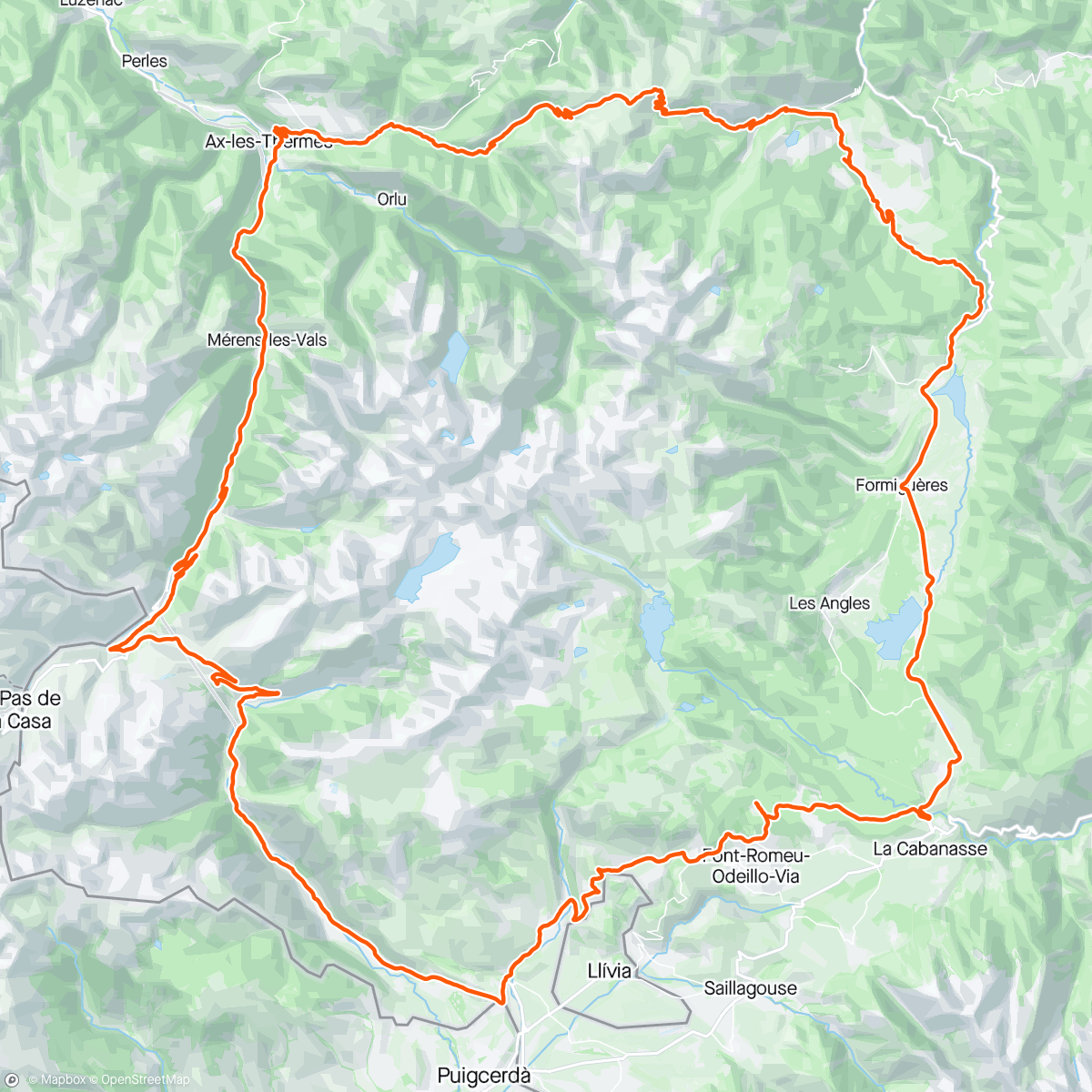 Map of the activity, Stage Cofidis - Font Romeu